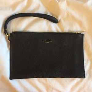 Never used black Ted Baker clutch
